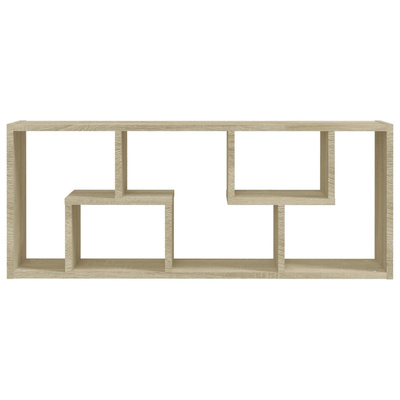 Półka ścienna, dąb sonoma, 36x16x90 cm, materiał drewnopochodny