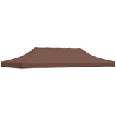 Dach do namiotu imprezowego, 6 x 3 m, brązowy, 270 g/m?