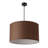 Lampa wisząca z abażurem Onda brązowa nowoczesna do salonu
