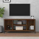 vidaXL Szafka pod TV, brązowy dąb 102x35x45 cm materiał drewnopochodny