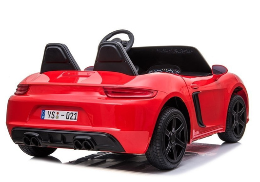 Auto na akumulator YSA021A Światła LED MP3 Czerwony Lakierowany