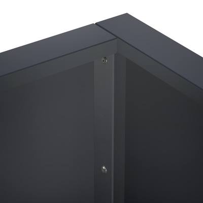 Mur oporowy 4 szt. 100 x 100 x 30 cm Stal antracytowy
