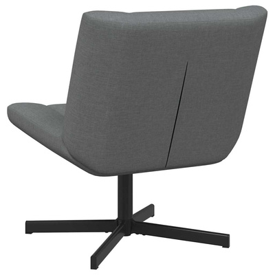 Fotel obrotowy ciemnoszary 63 x 75 x 76 cm tkanina