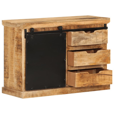 vidaXL Szafka, 80x30x55 cm, lite surowe drewno mango