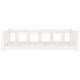 vidaXL Legowisko dla psa, białe, 105,5x75,5x28 cm, drewno sosnowe