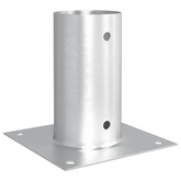 Okrągły kotwicy gruntowej 12 pcs srebrny 15 x 15 x 15 cm Metal