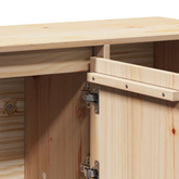 Szafka, 110,5x35x80 cm, lite drewno sosnowe