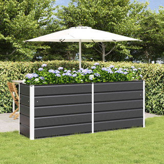 Donica Antracyt 195 x 50 x 75 cm Stal Galwanizowana