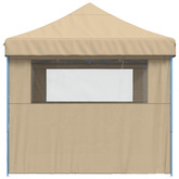 Namiot Imprezowy Beżowy 279 x 410 x 315 cm Materiał Oxford
