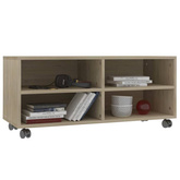 vidaXL Szafka pod TV, dąb sonoma, 90x35x35 cm, materiał drewnopochodny