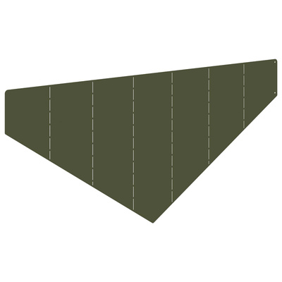 Krawężnik do trawnika 100 x 45 cm Stal Oliwkowy zielony