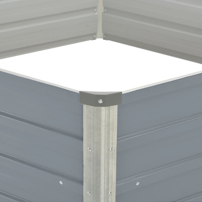 Donica do podniesionej grządki 129x129x46cm, stal galwanizowana