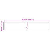 Chodnik dywanowy MARSA Kremowy 80 x 450 cm Poliester i PVC