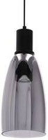 Udin big lampa wisząca czarny 1x15W GU10 klosz szary