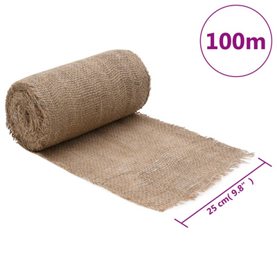 Tkanina jutowa w rolce, 0,25x100 m, 100% juta, 200 g/m?
