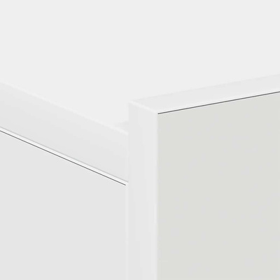 Wiszące szafki nocne, 2 szt., białe, 40x30x15 cm