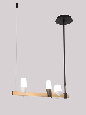 Lampa wisząca nad wyspę czarno-złota LED Sakai Ledea 50233077
