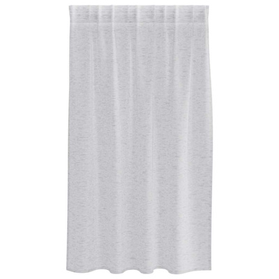 Firany Voile 2 pcs Jasnoszary 140 x 140 cm Poliester