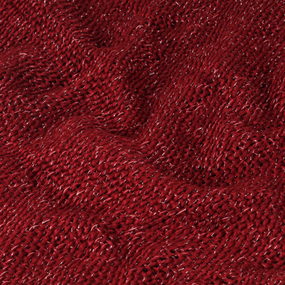 Koc bordowy 220 x 250 cm Poliester