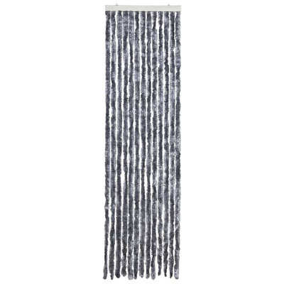 Zasłona przeciwko owadom, srebrna, 56x200 cm, szenil