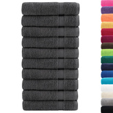 Ręczniki premium, SOLUND, 50 szt., antracytowe, 50x100 cm, 600 g/m?