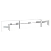 Szafka pod TV z oświetleniem LED, biała, 260x36,5x40 cm vidaXL