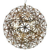 Lampa Wisząca Złota LED 35W Abruzzo Sofia Barwa Ciepła