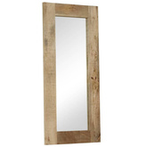 vidaXL Lustro z ramą z litego drewna mango, 50 x 110 cm