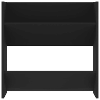 vidaXL Półki ścienne na buty, 4 szt., czarne, 60x18x60 cm