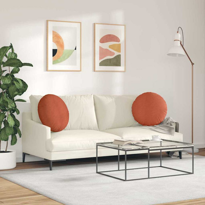 Poduszki na siedziska 2 pcs Czerwono-pomarańczowy ?50 x 19 cm