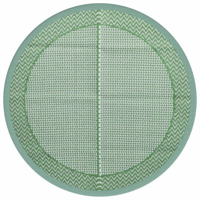 vidaXL Dywan na zewnątrz, zielony, Ø120 cm, PP