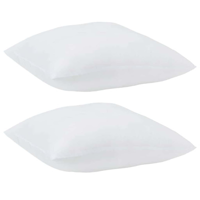 Poduszka z poduszką 2 pcs Biały 41 x 40 x 20 cm Poliester
