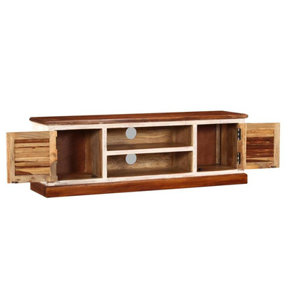 vidaXL Szafka pod TV, lite drewno Sheesham i mango, 120x30x40 cm