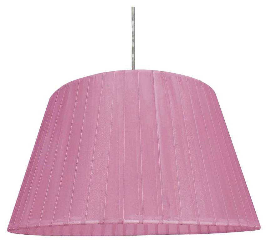 Lampa wisząca Tiziano z abażurem fioletowa pojedyncza do sypialni E27