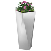Donica Srebrny 30 x 30 x 75 cm Stal Galwanizowana