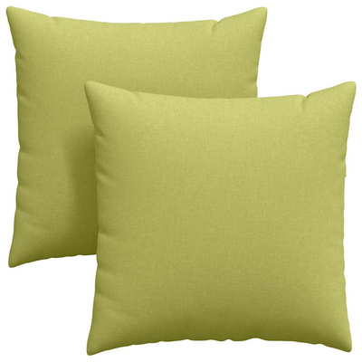 Poduszki na sofę 2 pcs Jasnozielony 80 x 80 cm tkanina