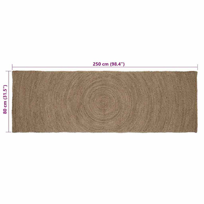 Dywany pokojowe Szary 80 x 250 cm Juta