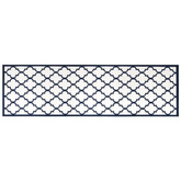 vidaXL Dywan zewnętrzny, granatowo-biały, 80x250 cm, dwustronny