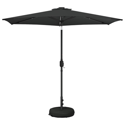 Parasol ogrodowy z oświetleniem LED i podstawą 270 x 270 cm