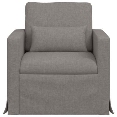 Sofa Ciemnoszary 78 x 78 x 80 cm tkanina