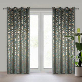 Zasłona Milena miętowa 140x250