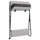 Stolik do przewijania, jasnoszary, żelazny