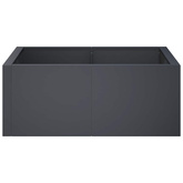Mur oporowy 4 szt. 100 x 100 x 30 cm Stal antracytowy