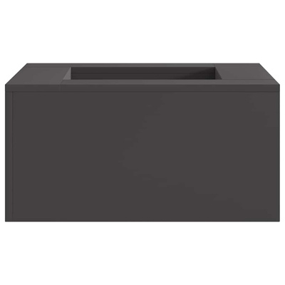 Kominek Czarny 60 x 60 x 30 cm Stal