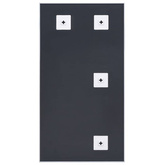 vidaXL Lustro, białe, 100x60 cm