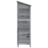 Shed ogrodowy Szary 106 x 56 x 176,5 cm Drewno Świerkowe