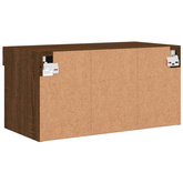 vidaXL Szafka pod TV, z LED, kolor brązowy dąb, 60x30x30 cm