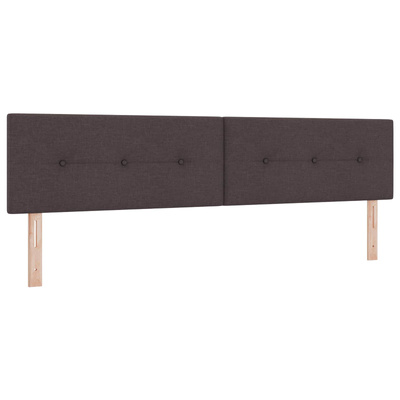 Łóżko z pojemnikiem i materacem LED Ciemny brąz 200 x 200 cm