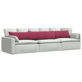 Poduszki na sofę 2 pcs Czerwone wino 200 x 40 cm