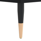 vidaXL Szafka pod TV, czarna, 100x35x55 cm, materiał drewnopochodny